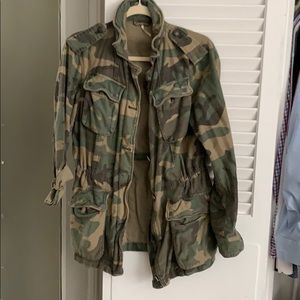 Free people surplus camo utility jacket